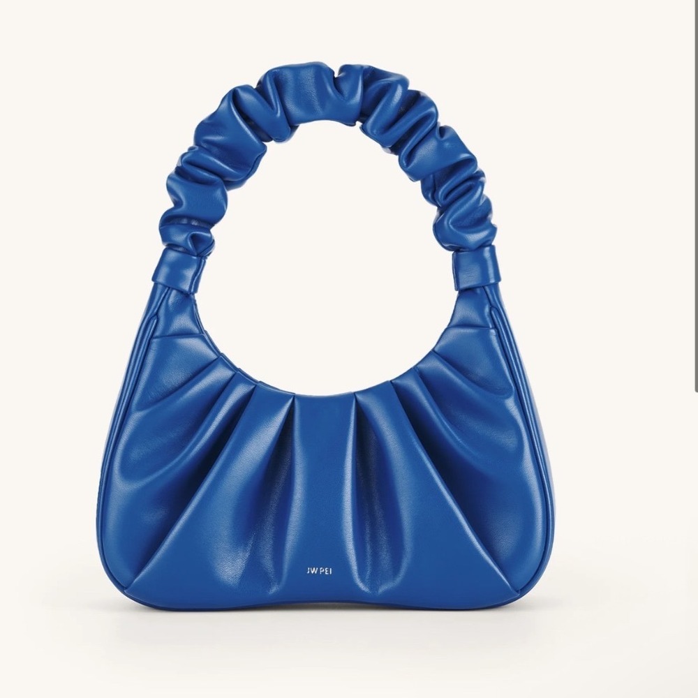 JW PEI Gabbi Ruched Hobo Handbag Classic Blue